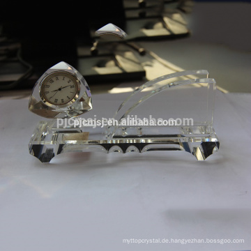 Tisch dekorative Crystal Clock mit Namen Kartenhalter